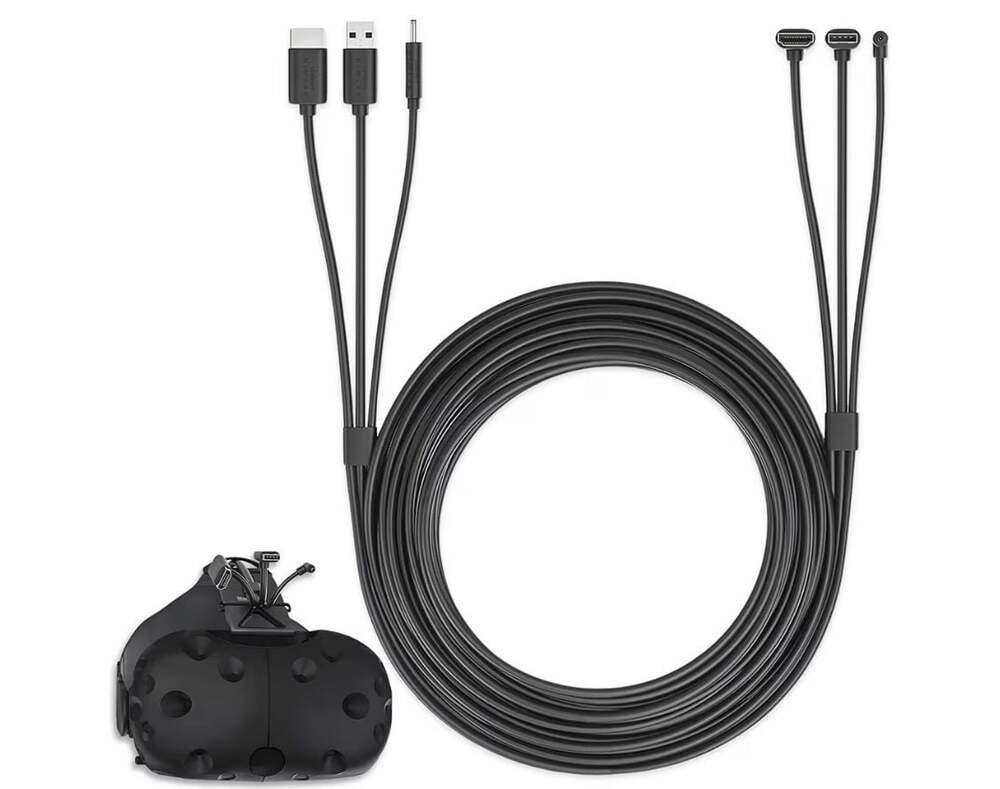 Skywin HTC Vive 3 in 1 Cable Compatible HTC Vive Cable Replacement Cable for HTC